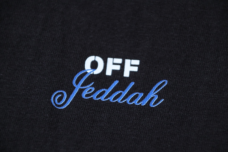 Off-White Jeddah Printed Crew Neck T-Shirt - Short Sleeve Cotton Tee 6 i1729960763 740 5