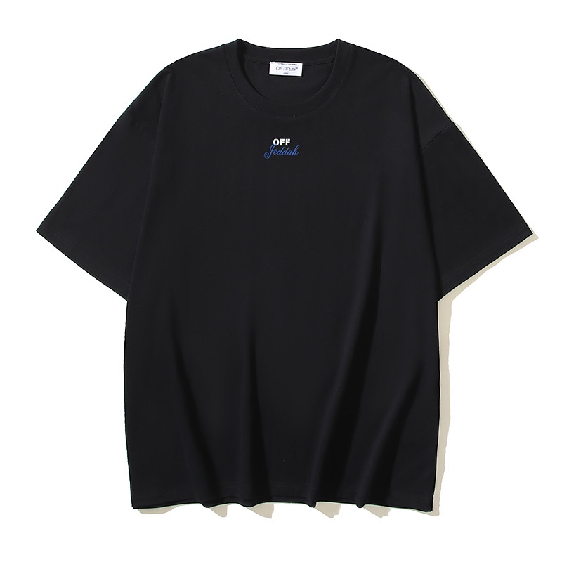 Off-White Jeddah Printed Crew Neck T-Shirt - Short Sleeve Cotton Tee 5 i1729960763 840 6