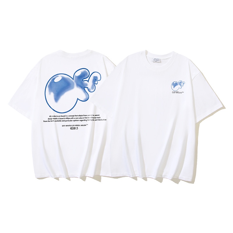 Off-White OW Printed Crew Neck T-Shirt Short Sleeve Fashion Top 1 i1729961276 3730 1