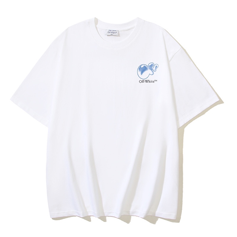 Off-White OW Printed Crew Neck T-Shirt, Short Sleeve Tee Top, S-XL 2 i1729961333 8864 2