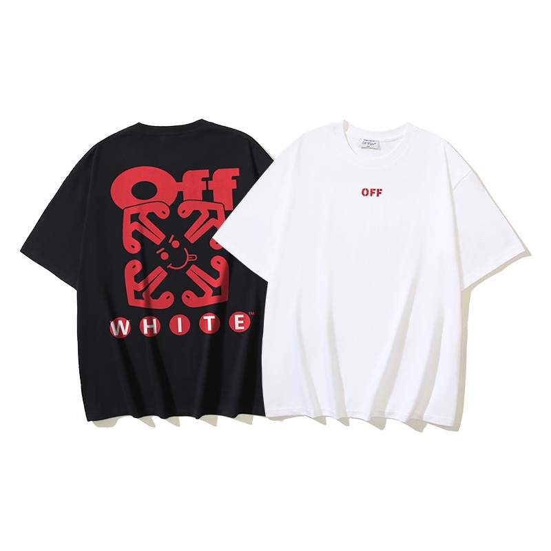 Off-White Printed Crew Neck T-Shirt, Fashionable Tees Tops for Men and Women 1 i1729961450 7552 0