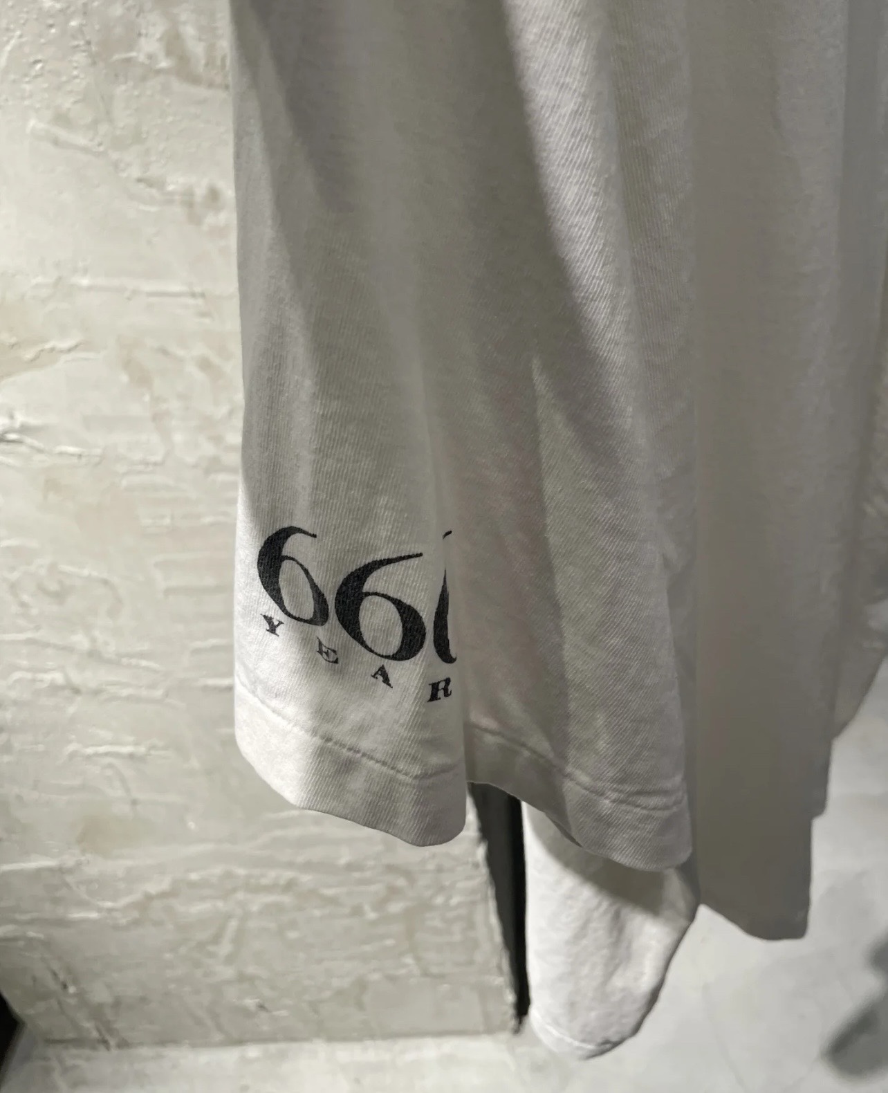 SAINT Michael Rainbow Logo Vintage Crew Neck T-Shirt, Cement White 9 i1734424708 4464 4