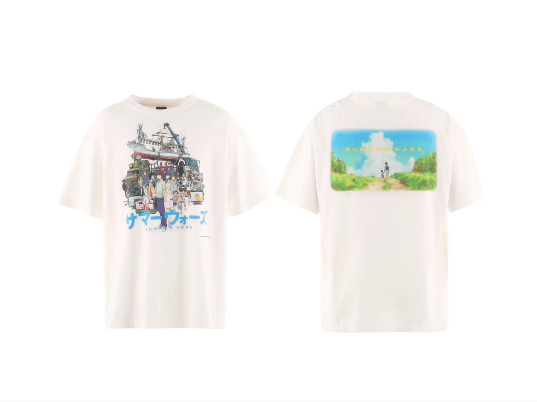 Saint Michael Vintage 'Summer Wars' Crew Neck T-Shirt - Anime Graphic Tee 1 i1734450991 3716 8