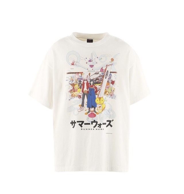 Saint Michael Vintage Cream "Summer Wars" Anime Graphic Crew Neck T-Shirt 3 i1734451368 2593 8