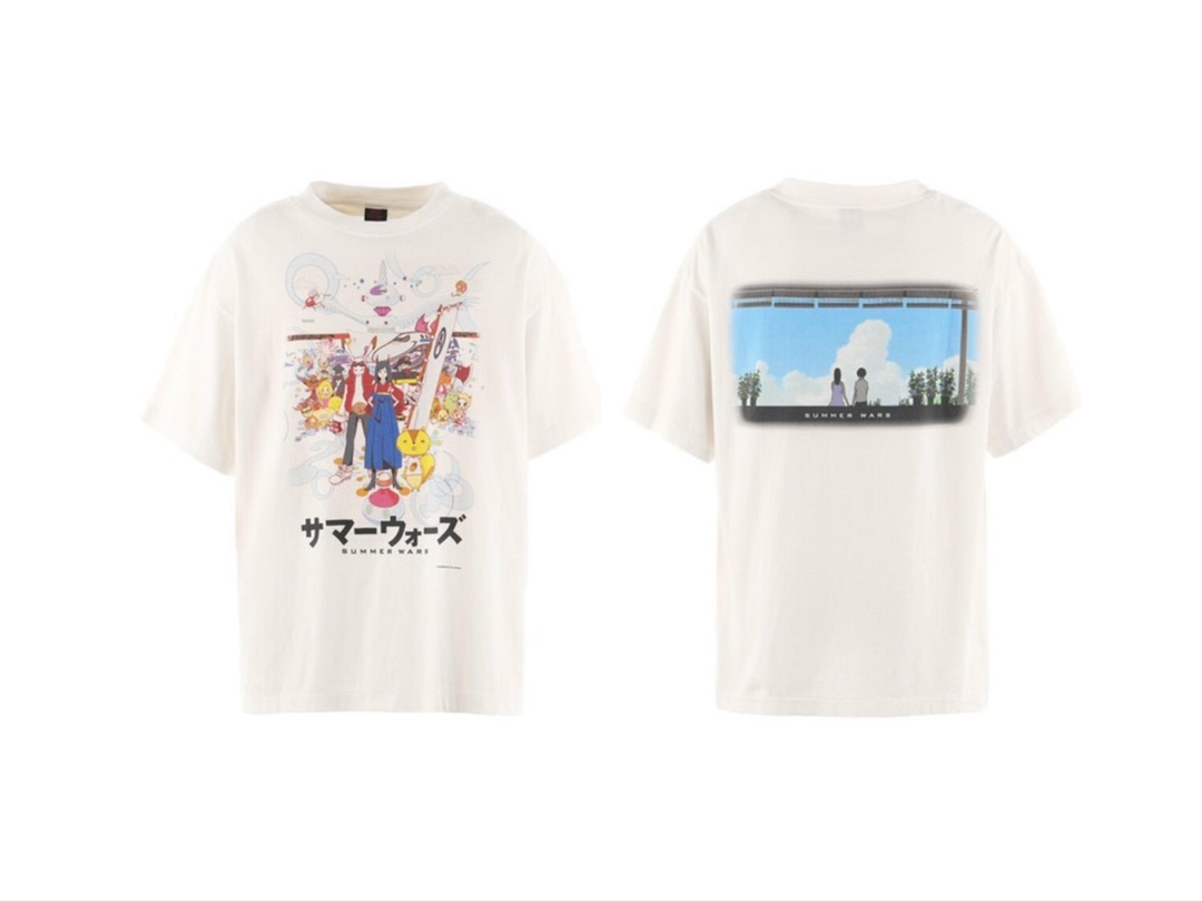 Saint Michael Vintage Cream "Summer Wars" Anime Graphic Crew Neck T-Shirt 2 i1734451368 2741 0