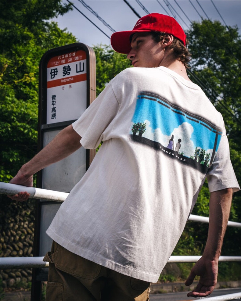 Saint Michael Vintage Cream "Summer Wars" Anime Graphic Crew Neck T-Shirt 8 i1734451368 5300 3