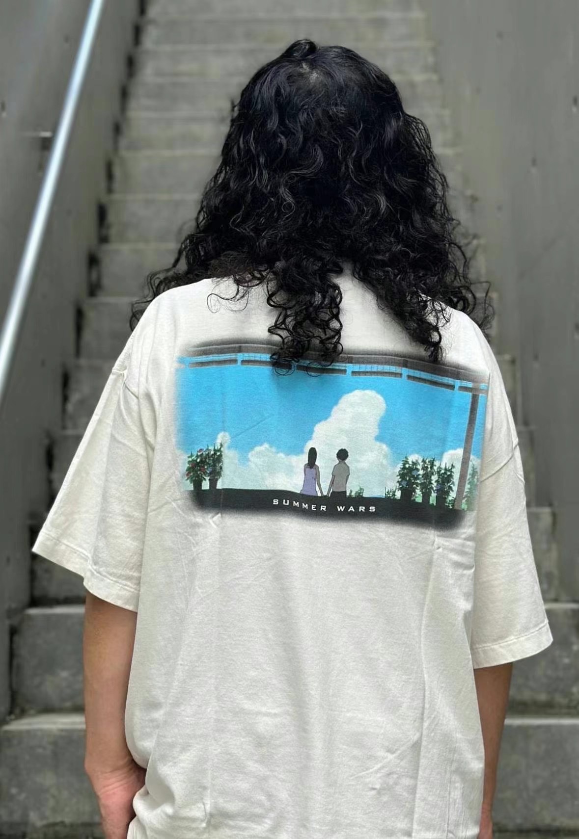 Saint Michael Vintage Cream "Summer Wars" Anime Graphic Crew Neck T-Shirt 5 i1734451368 543 4