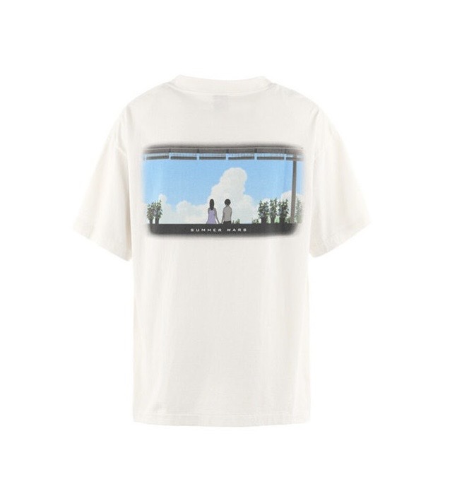 Saint Michael Vintage Cream "Summer Wars" Anime Graphic Crew Neck T-Shirt 4 i1734451368 852 5