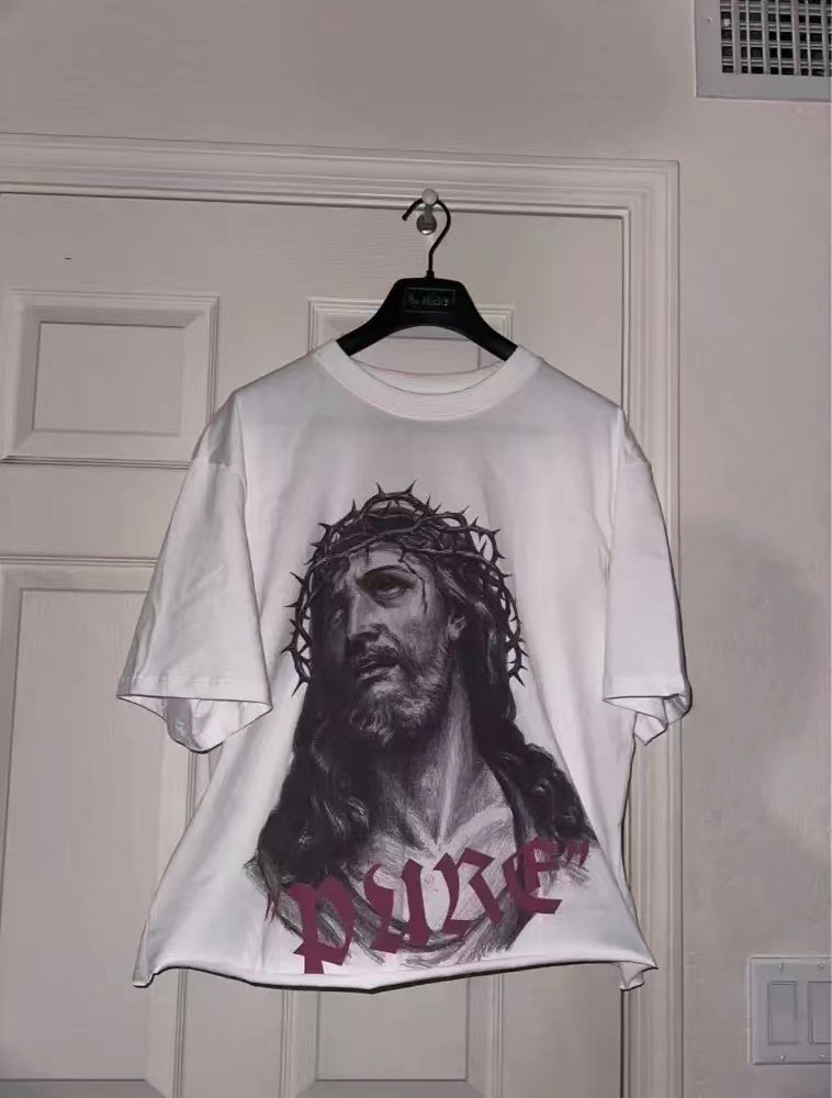 Saint Michael Vintage Crew Neck T-Shirt with Jesus Graphic, Available in S-XL 10 i1734451780 6802 5