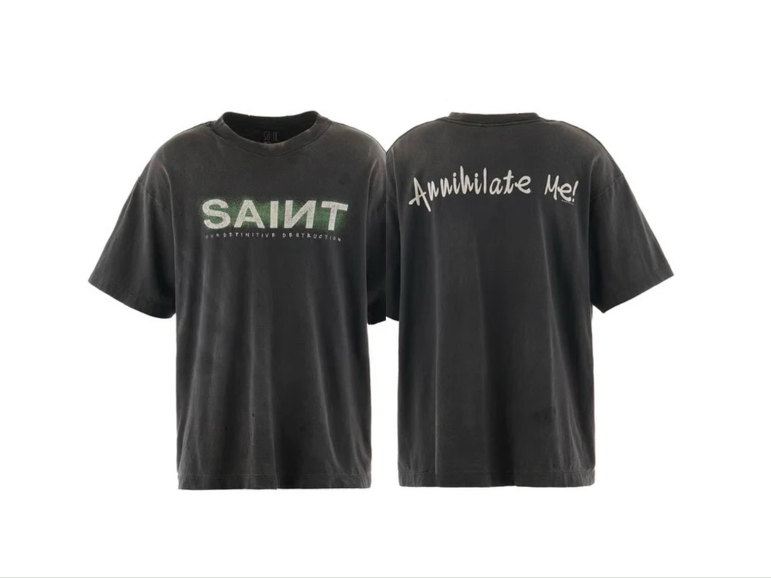 Saint Michael Vintage Crew Neck T-Shirt, Graphic Print, Unisex Fashion 2 i1734487123 5185 1