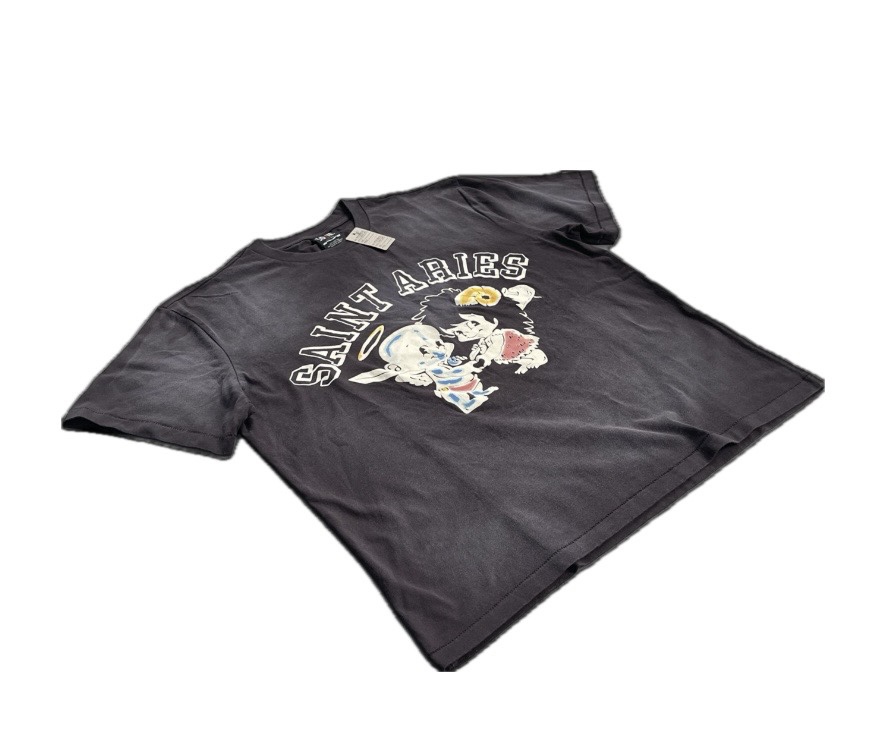 Saint Aries Graphic Print Vintage Wash Crew Neck T-Shirt Tops for Men and Women 3 i1734488374 6101 4