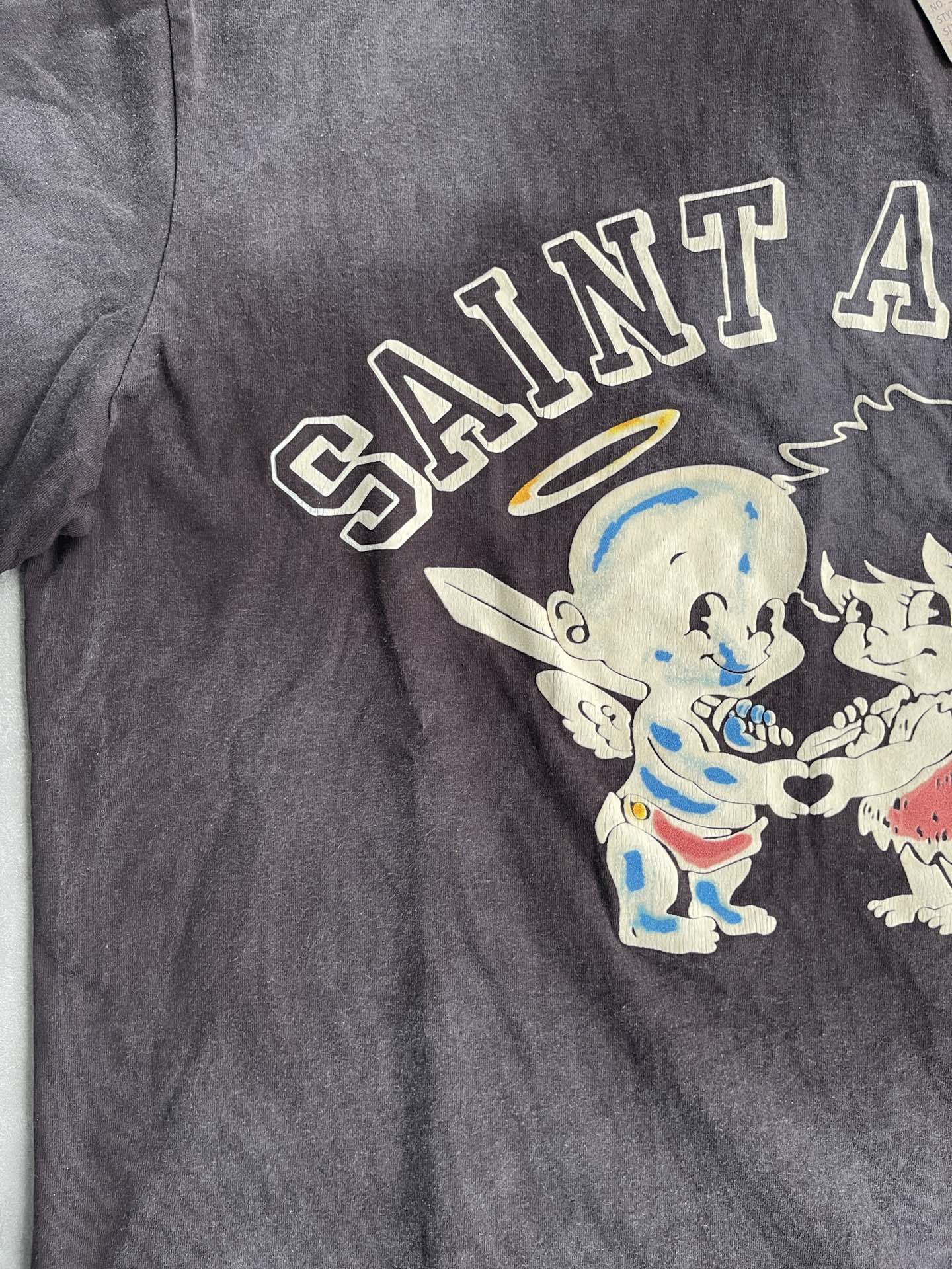 Saint Aries Graphic Print Vintage Wash Crew Neck T-Shirt Tops for Men and Women 9 i1734488375 6647 7