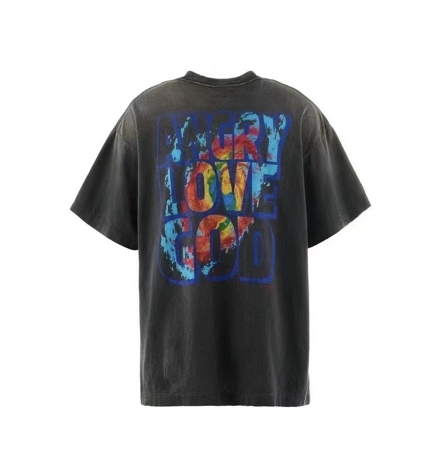 Saint Michael Vintage Crew Neck T-Shirt - Galaxy Print, Distressed Look 2 i1734678590 6344 4