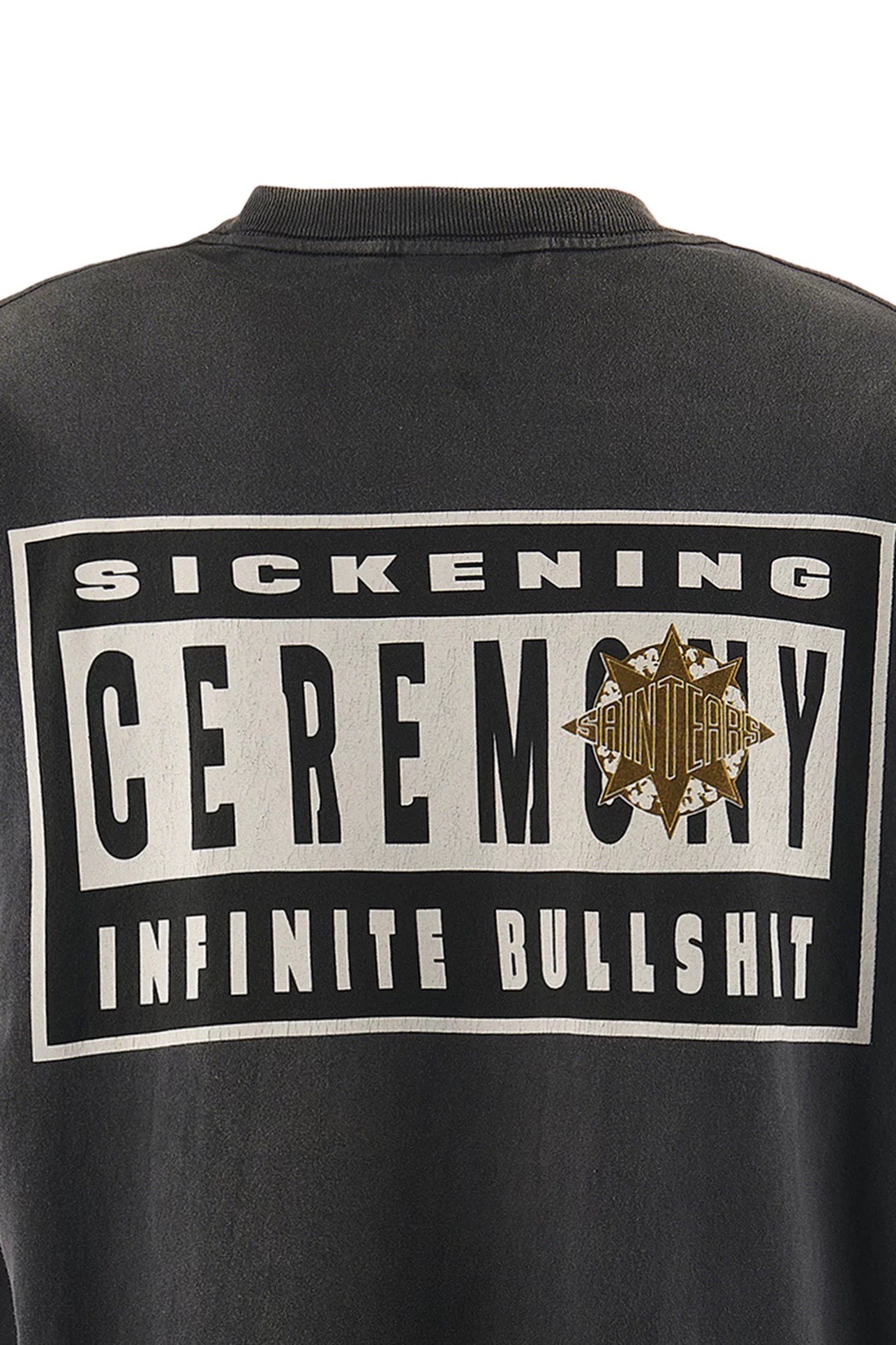 Saint Michael Vintage Crew Neck T-Shirt | Graphic Print Cotton Tee 7 i1734705291 2035 4