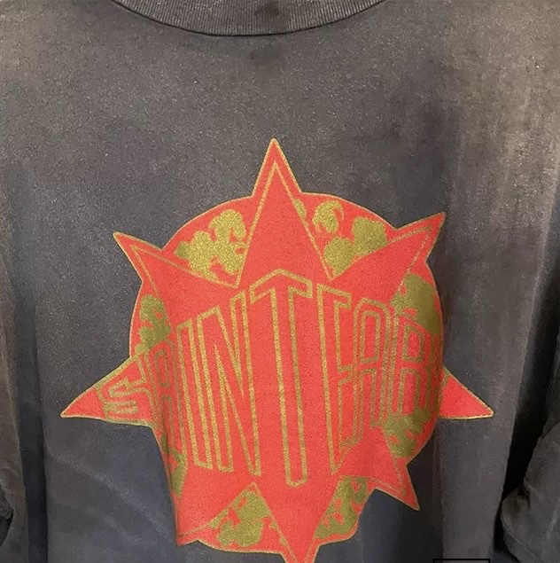 Saint Michael Vintage Crew Neck T-Shirt | Graphic Print Cotton Tee 2 i1734705291 4797 7