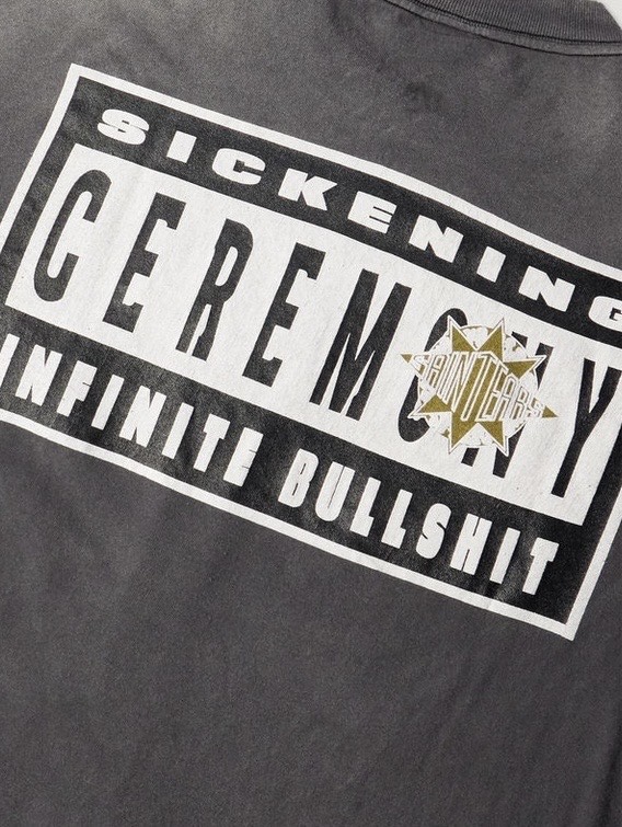 Saint Michael Vintage Crew Neck T-Shirt | Graphic Print Cotton Tee 3 i1734705291 5893 1