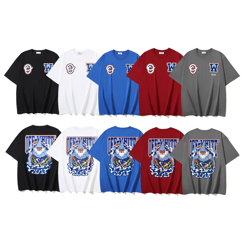 Off-White Printed Crew Neck T-Shirt OW Graphic Tee Short Sleeve Tops 2 i1735716709316 5667 0 0