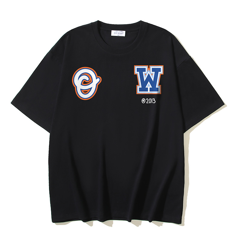Off-White OW Printed Crew Neck T-Shirt White Cotton Casual Tops 4 i1735716799137 1353 0 2