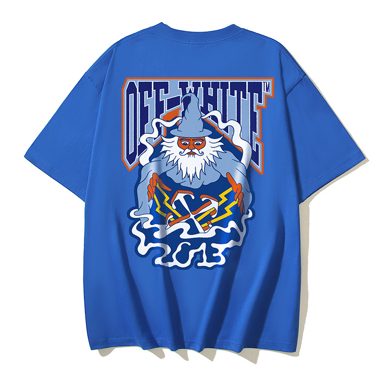 Off-White OW Printed Crew Neck T-Shirt White Cotton Casual Tops 7 i1735716799140 2974 0 5