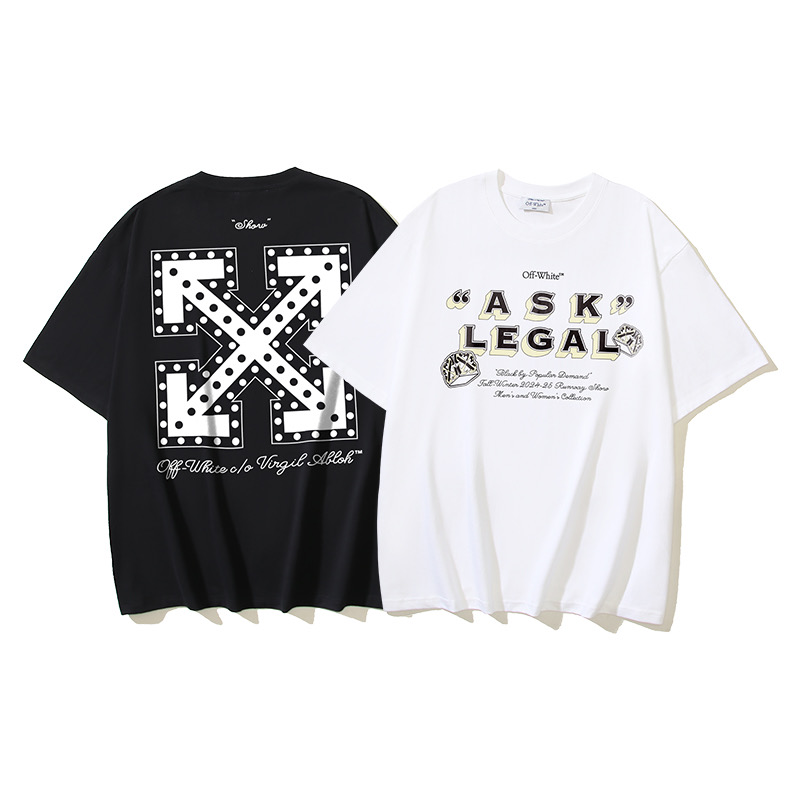 Off-White Printed Crew Neck T-Shirt - Stylish and Comfortable Cotton Tee 1 i1735717171330 2001 0 0