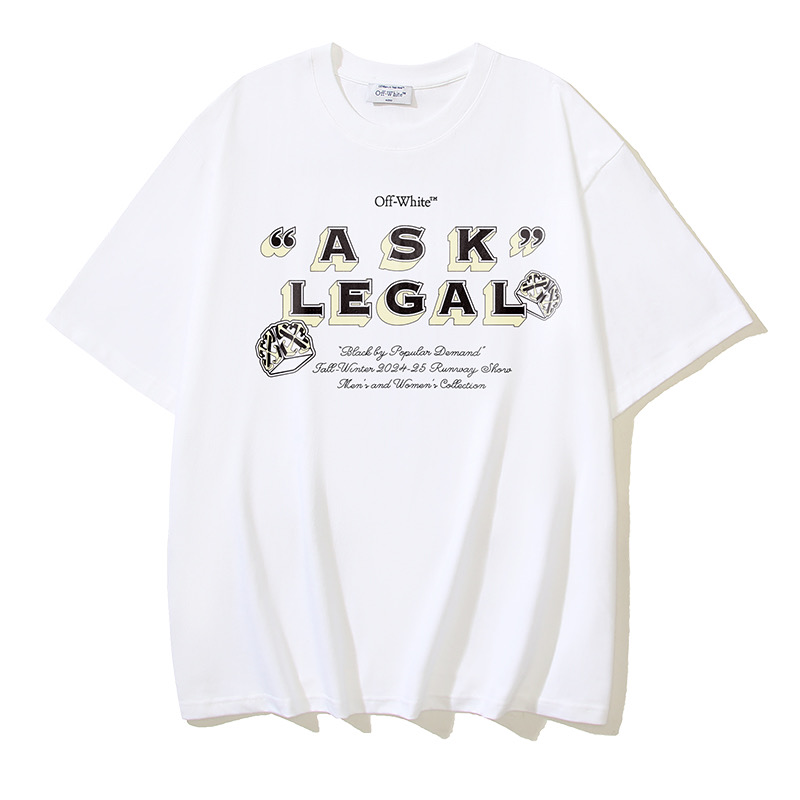 Off-White Ask Legal Printed Crew Neck T-Shirt, Fall/Winter 2024-25 Collection 3 i1735717238605 765 0 2