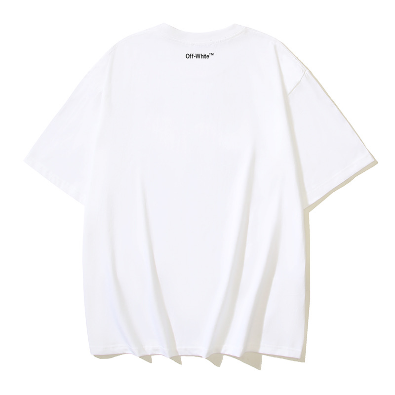 Off-White OW Printed Crew Neck T-Shirt Short Sleeve Top, Black, Size S-XL 5 i1735718596933 2498 0 3