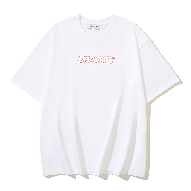 Off-White OW Printed Crew Neck T-Shirt Short Sleeve Top, Black, Size S-XL 4 i1735718596934 2651 0 2