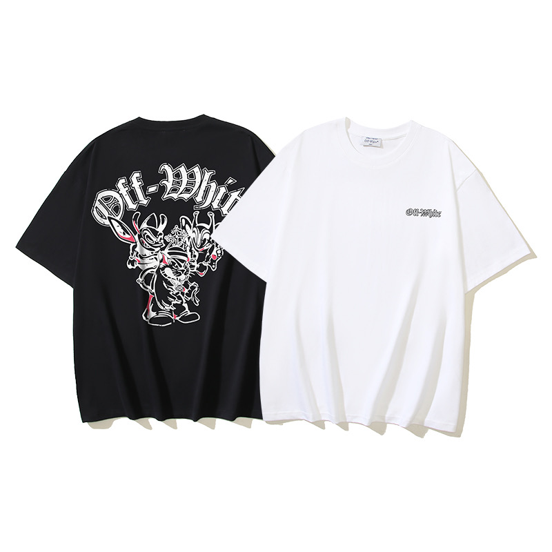 Off-White Printed Crew Neck T-Shirt | Fashionable Tops for Men and Women 2 i1735718699019 775 0 0