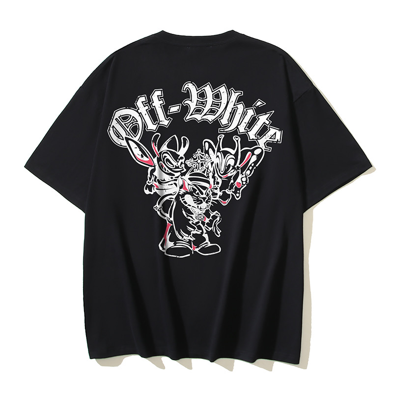 Off-White Printed Crew Neck T-Shirt | Fashionable Tee Top, Size S-XL 3 i1735718763669 2231 0 2