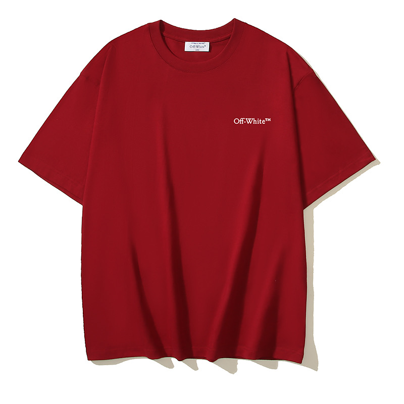 Off-White OW Printed Crew Neck T-Shirt - Blue Artistic Graphic Tee 4 i1735719012835 1230 0 3