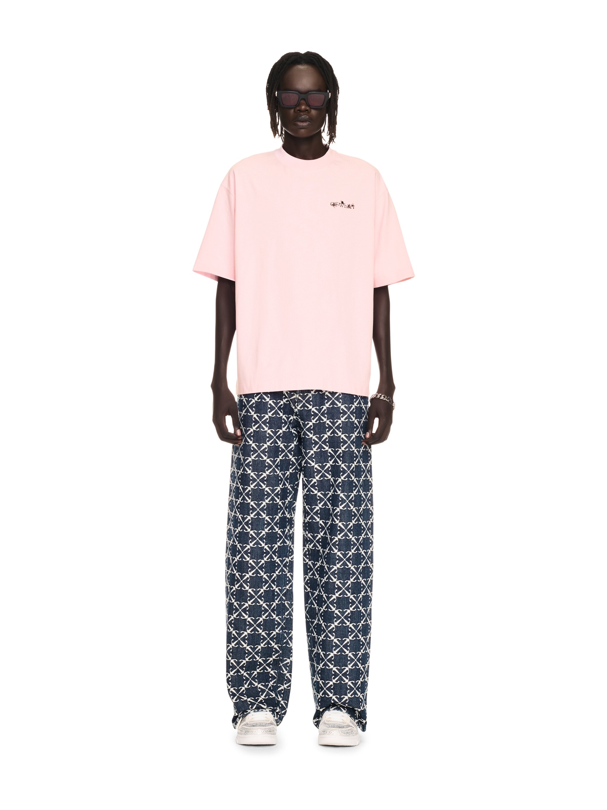 Off-White OW Printed Crew Neck Cotton T-Shirt - Stylish and Comfortable 3 i1740447332381 7650 0 1