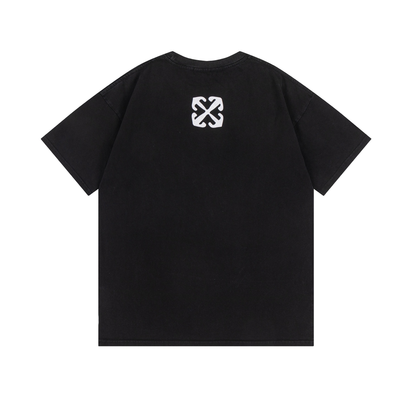 Off-White Printed Crew Neck T-Shirt | Artistic Graphic Tee, Modern Fit 3 i1740448903785 5001 0 1