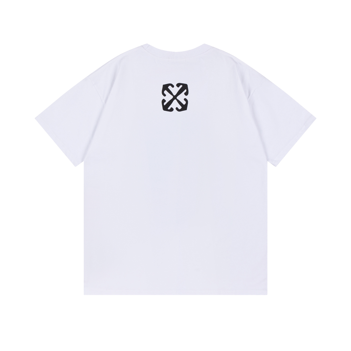Off-White Printed Crew Neck T-Shirt | Artistic Graphic Tee, Modern Fit 5 i1740448905158 6657 0 3