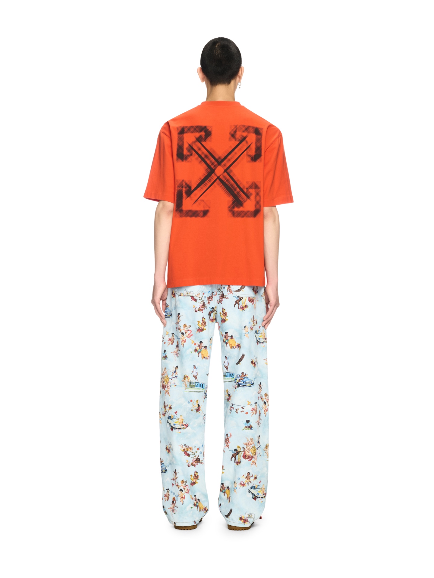 Off-White Printed Crew Neck T-Shirt Short Sleeve Casual Tee Top OW 5 i1740449058032 4937 0 3