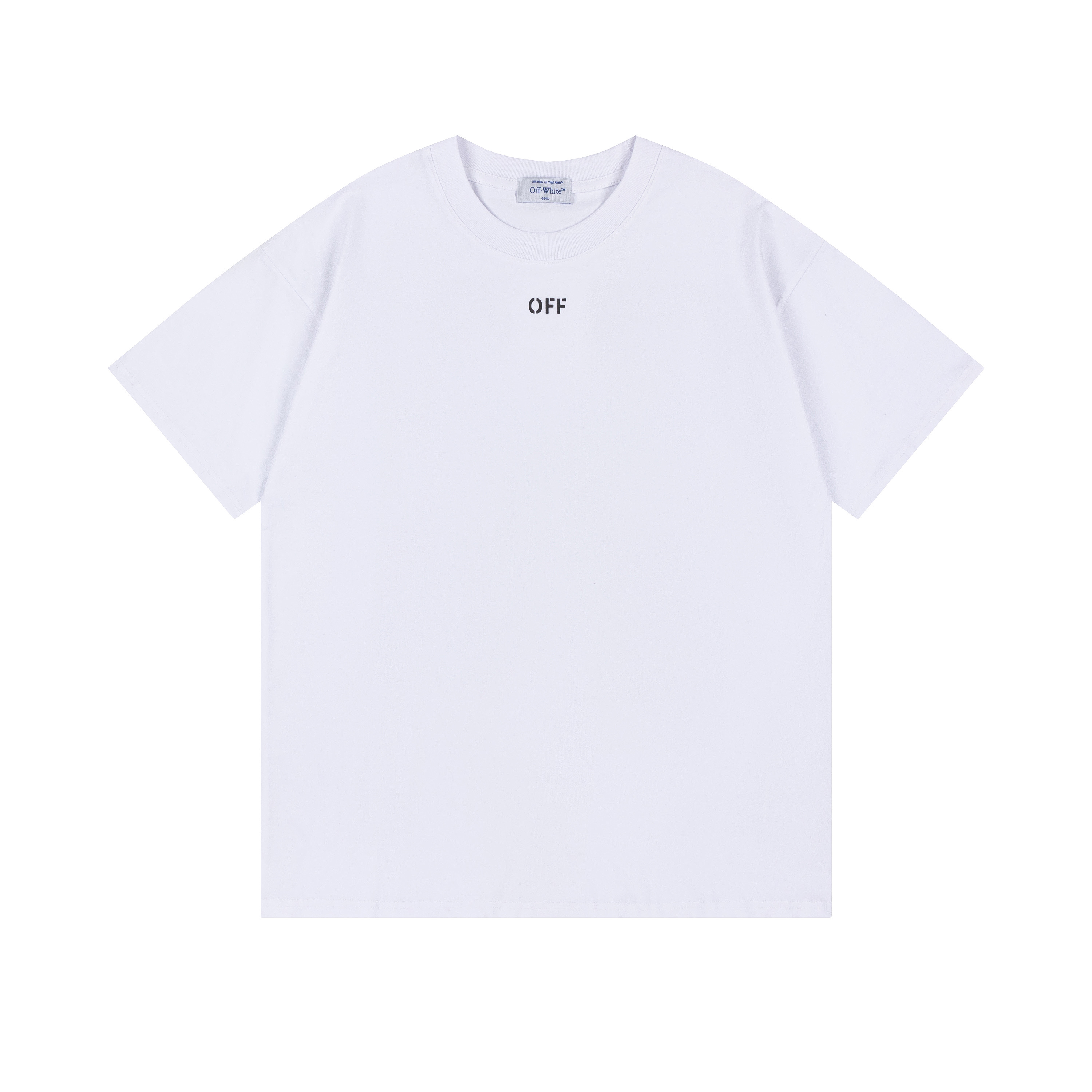 Off-White Printed Crew Neck T-Shirt Short Sleeve Casual Tee Top OW 4 i1740449060620 6633 0 2