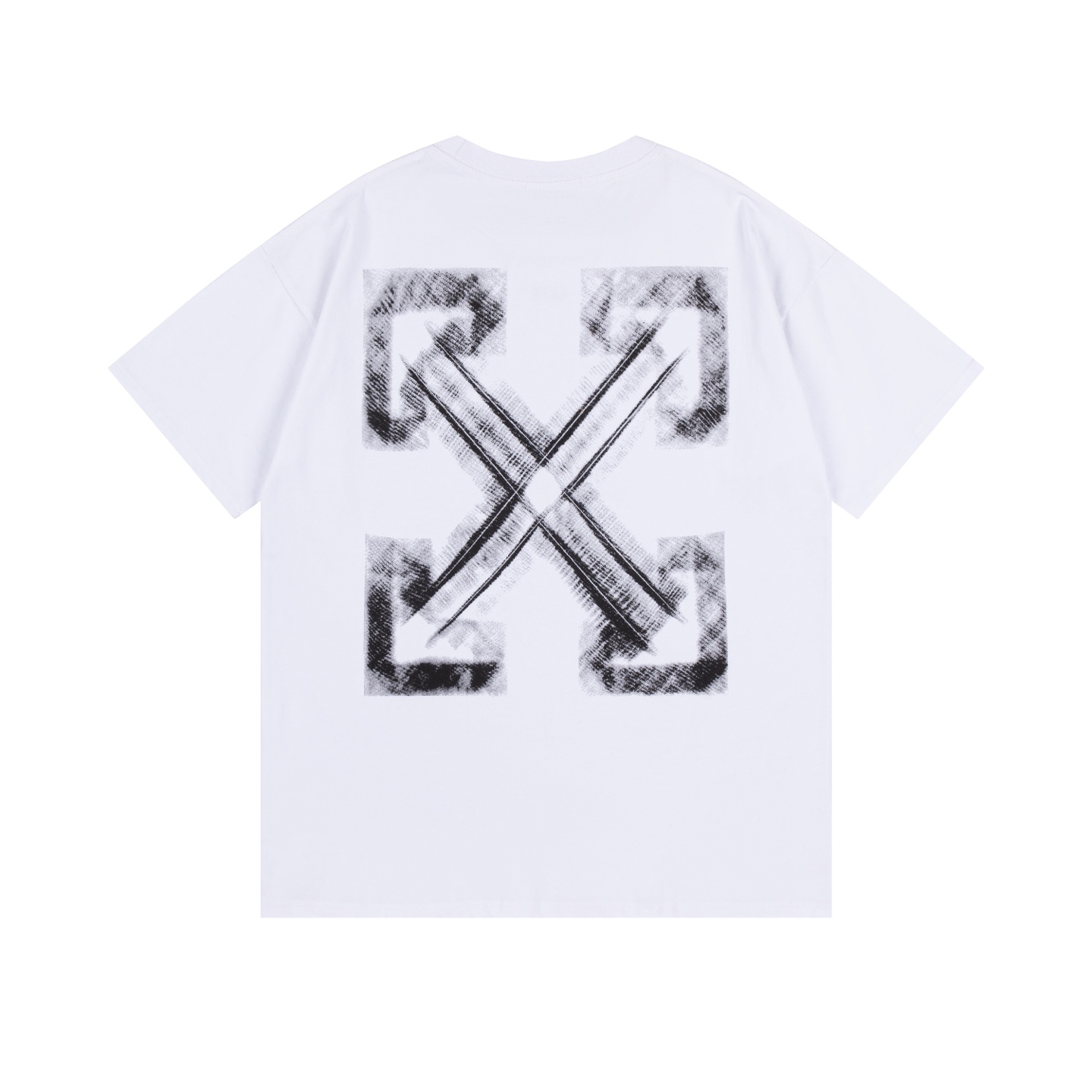 Off-White Printed Crew Neck T-Shirt Short Sleeve Casual Tee Top OW 3 i1740449060742 3419 0 1