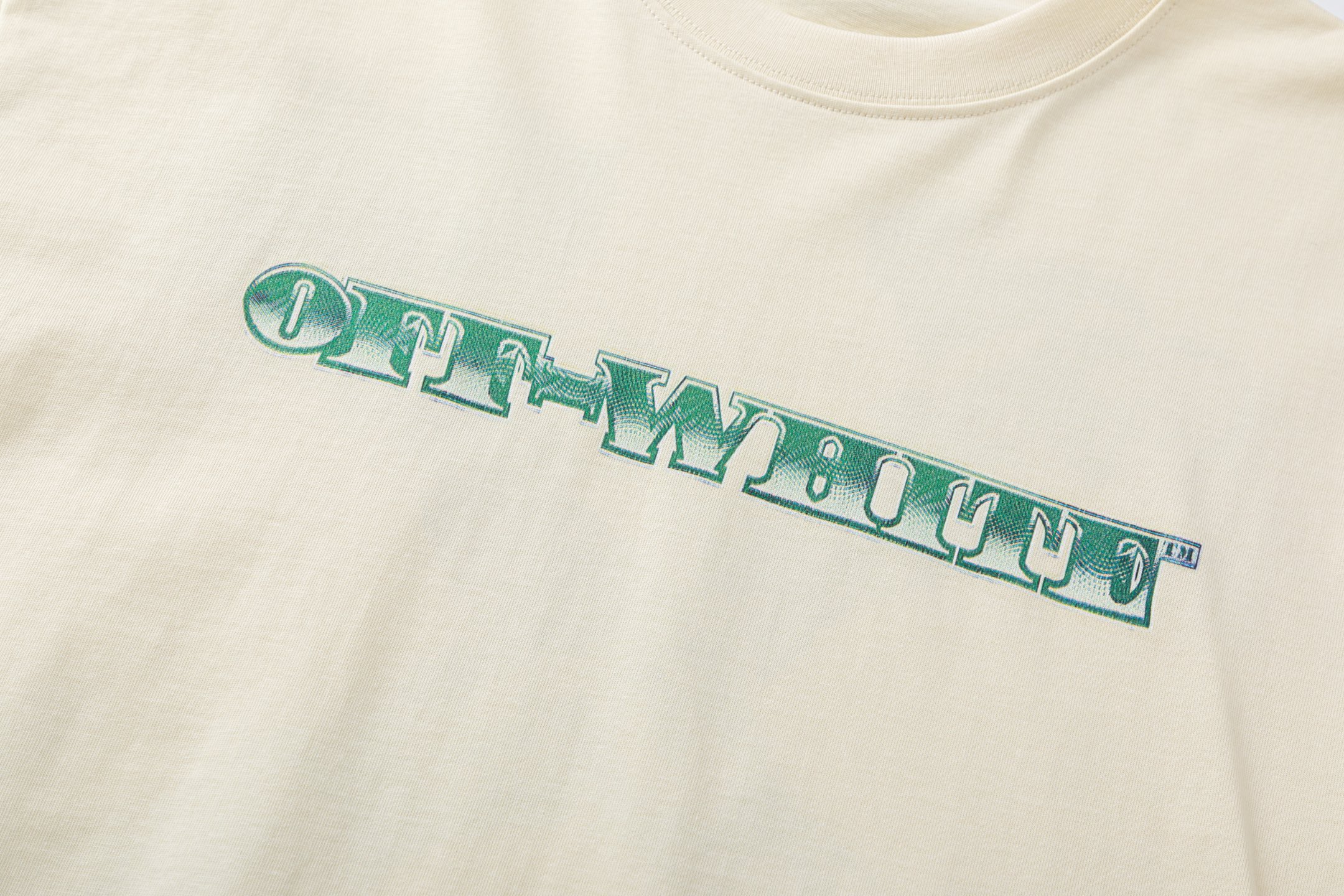 Off-White Printed Crew Neck T-Shirt, Fashionable and Comfortable, Size S to XL 5 i1740449096266 7281 0 3