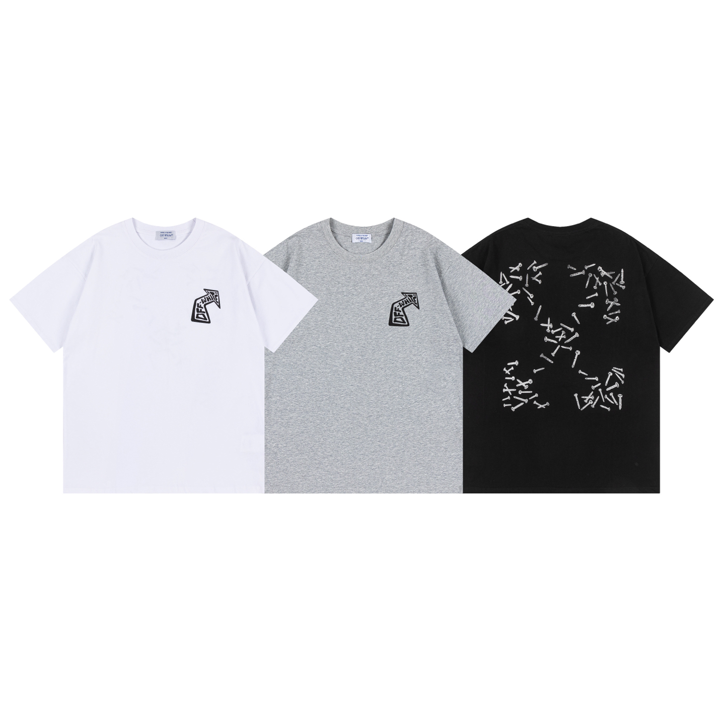 Off-White Printed Crew Neck T-Shirt | Fashionable Streetwear Tee for Men 1 i1740449179585 145 0 0