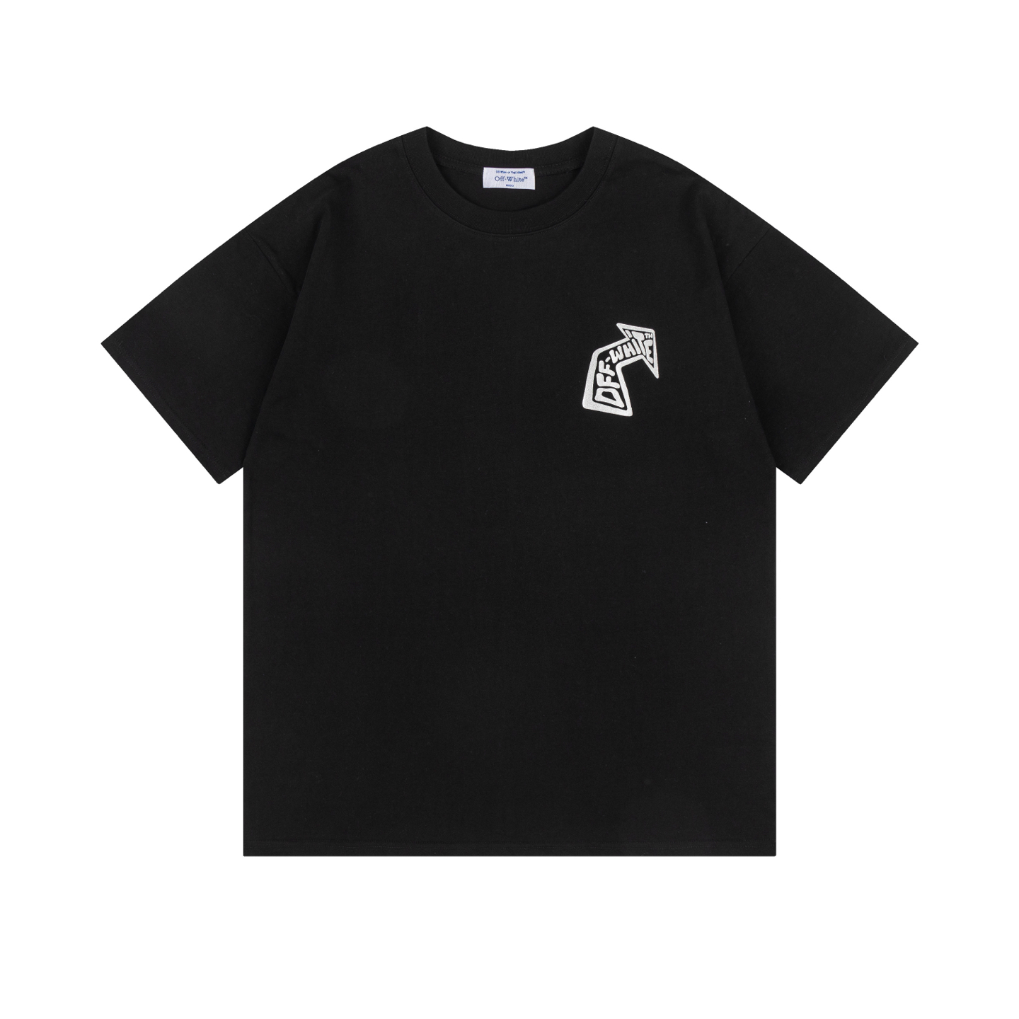 Off-White Men's Grey Arrows Nails Graphic Print Crew Neck Cotton T-Shirt 7 i1740449206991 368 0 6