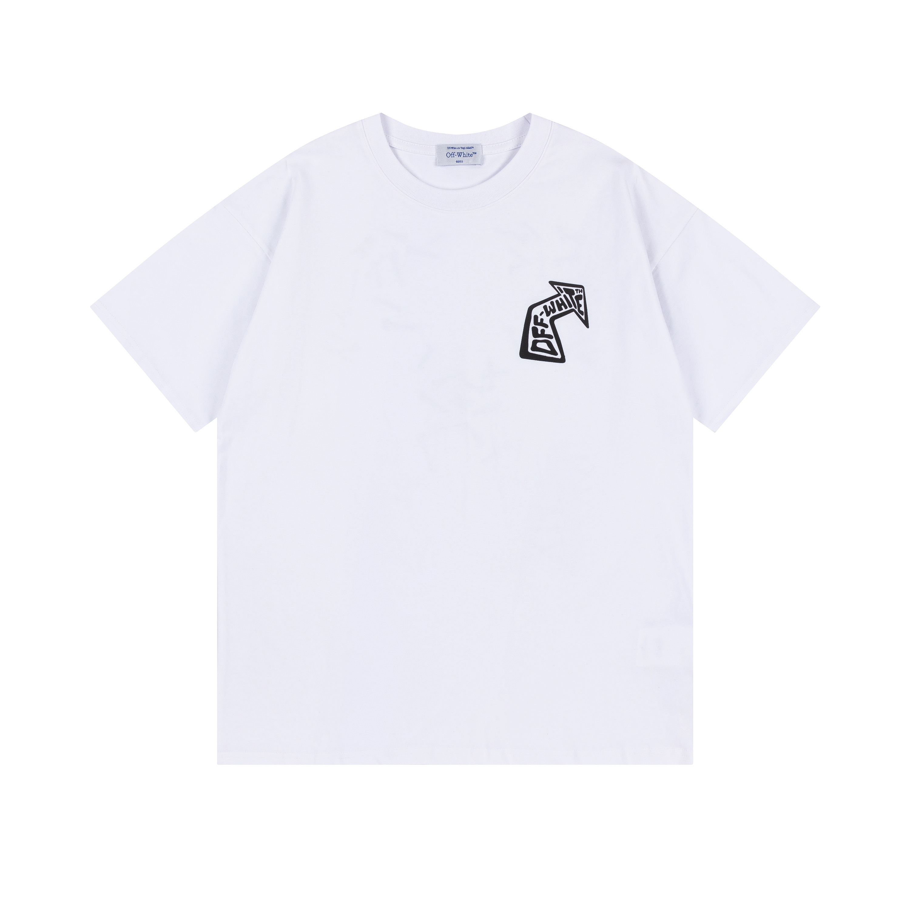 Off-White Men's Grey Arrows Nails Graphic Print Crew Neck Cotton T-Shirt 9 i1740449210777 2627 0 8