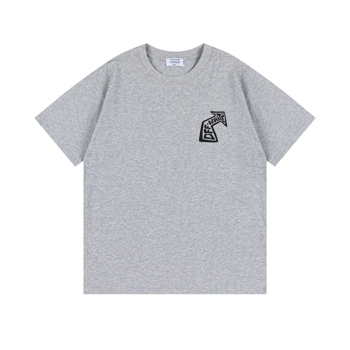 Off-White Men's Grey Arrows Nails Graphic Print Crew Neck Cotton T-Shirt 5 i1740449212888 2197 0 4