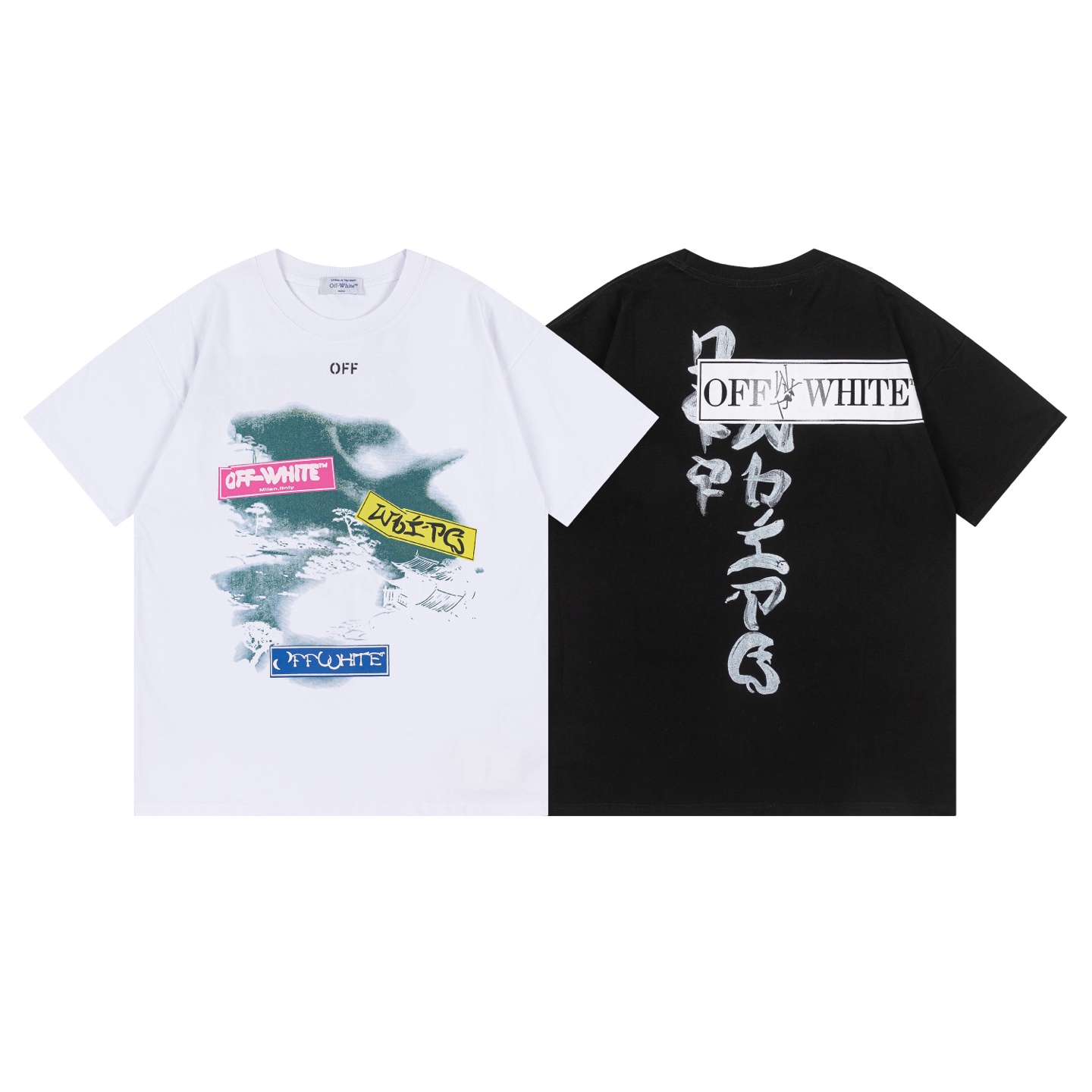 Off-White Printed Crew Neck T-Shirt | Fashionable Streetwear Tee 1 i1740449428948 1421 0 0