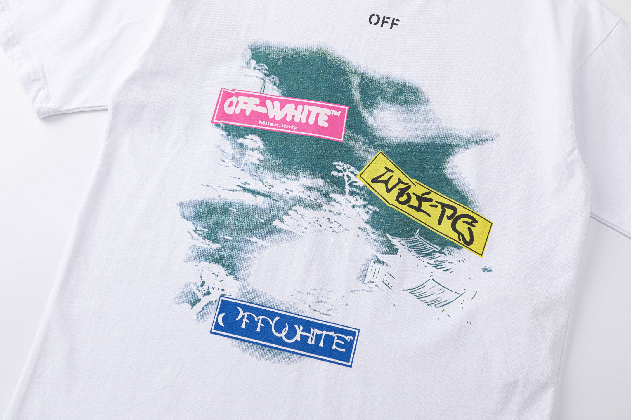 Off-White Printed Crew Neck T-Shirt | Fashionable Streetwear Tee 2 i1740449430846 8930 0 1