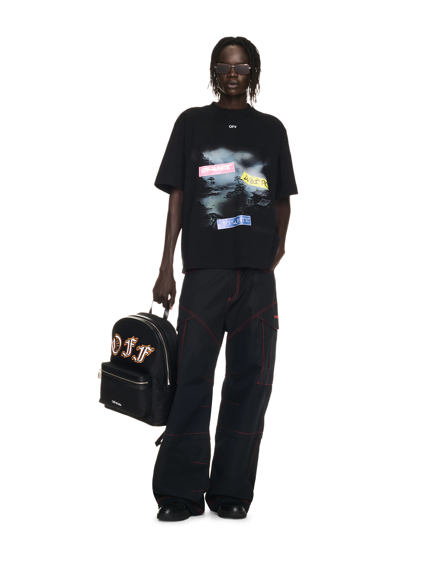 Off-White Printed Crew Neck T-Shirt | Short Sleeve Casual Tee Top 2 i1740449464201 1545 0 0