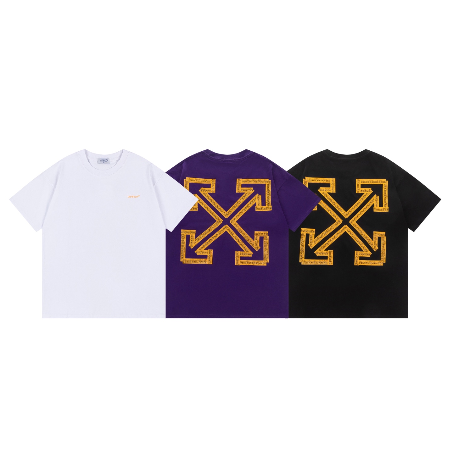 Off-White OW Printed Crew Neck T-Shirt Fashionable Short Sleeve Tops 2 i1741679414435 9631 0 0