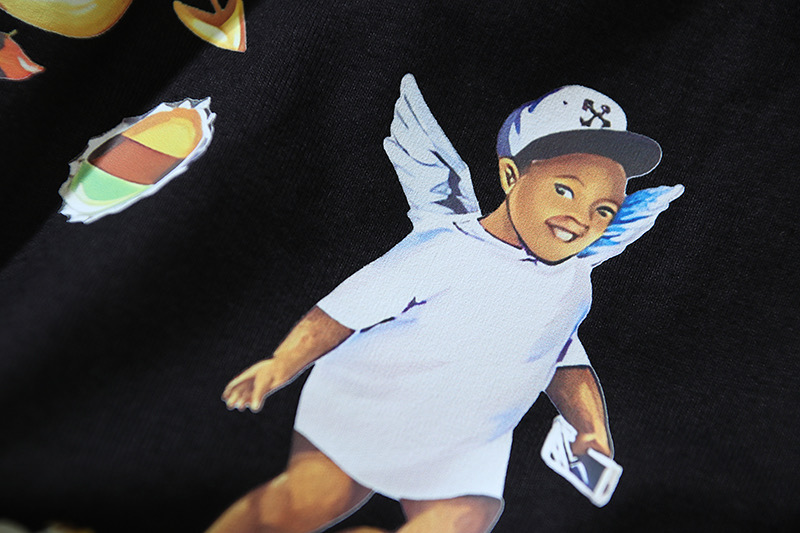 Off-White Printed Crew Neck T-Shirt | Angels & Car Design | S-XL 8 i1741680021880 7270 0 6