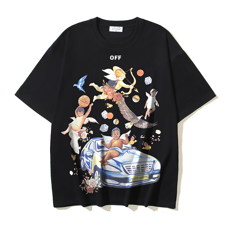 Off-White Printed Crew Neck T-Shirt - Artistic Graphic Tee 4 i1741680045214 9498 0 2