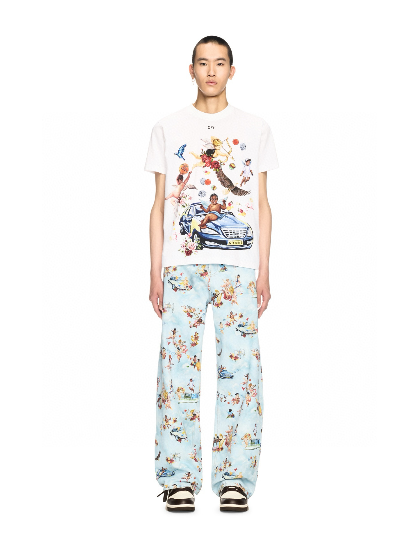 Off-White Printed Crew Neck T-Shirt - Artistic Graphic Tee 1 i1741680181556 6180 0 0