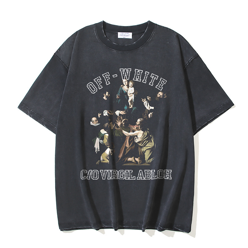 Off-White Printed Crew Neck T-Shirt | Virgil Abloh Design | S-XL 2 i1743300024185 9185 0 0
