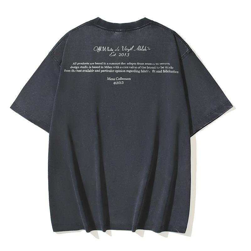 Off-White Printed Crew Neck T-Shirt | Virgil Abloh Design | S-XL 3 i1743300024794 3266 0 1